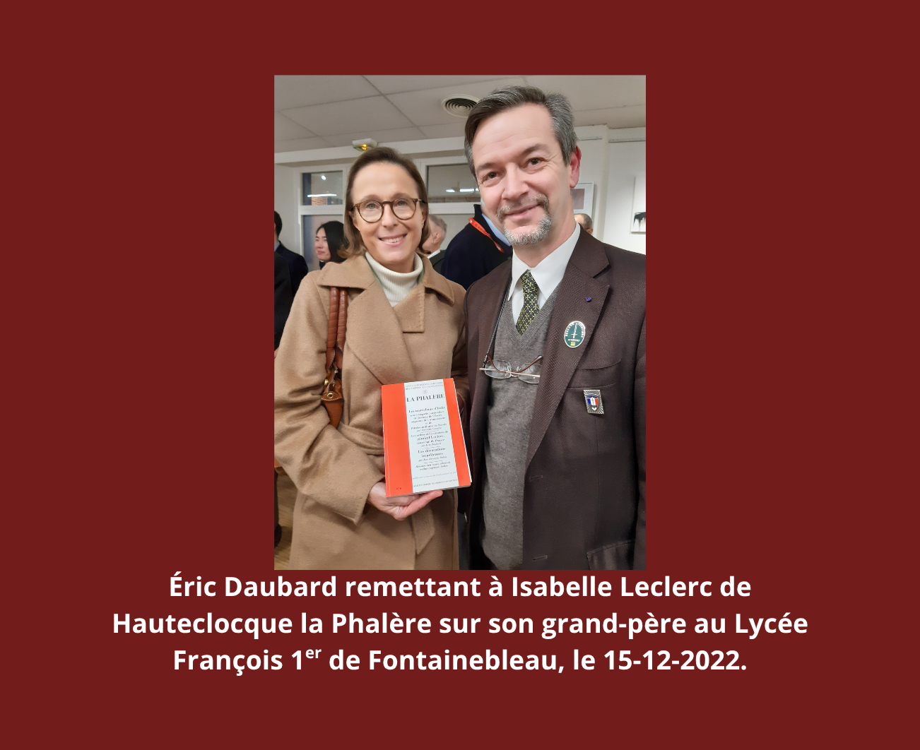 Eric Daubard, Isabelle Leclerc de Hauteclocque, 2eDB, Lycée François 1er, la Phalère