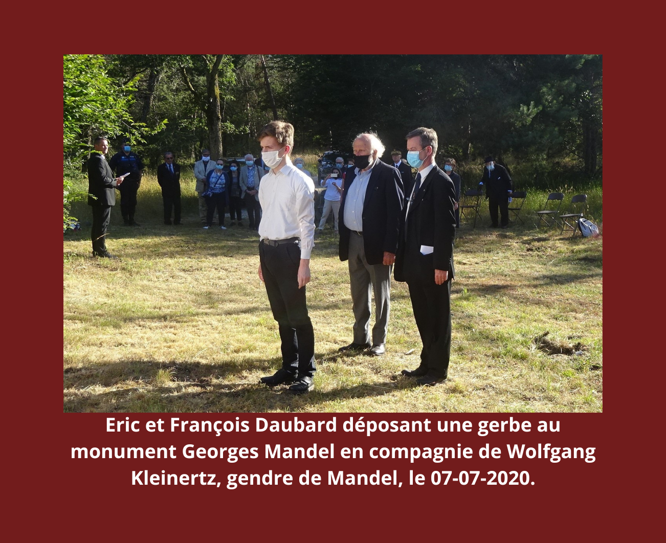 François DAUBARD, Eric Daubard monument de Georges Mandel