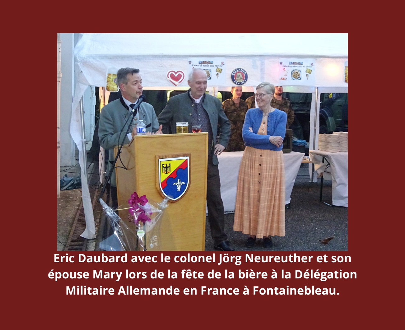 Eric Daubard, Délégation militaire allemande en France, Jörg Neureuther