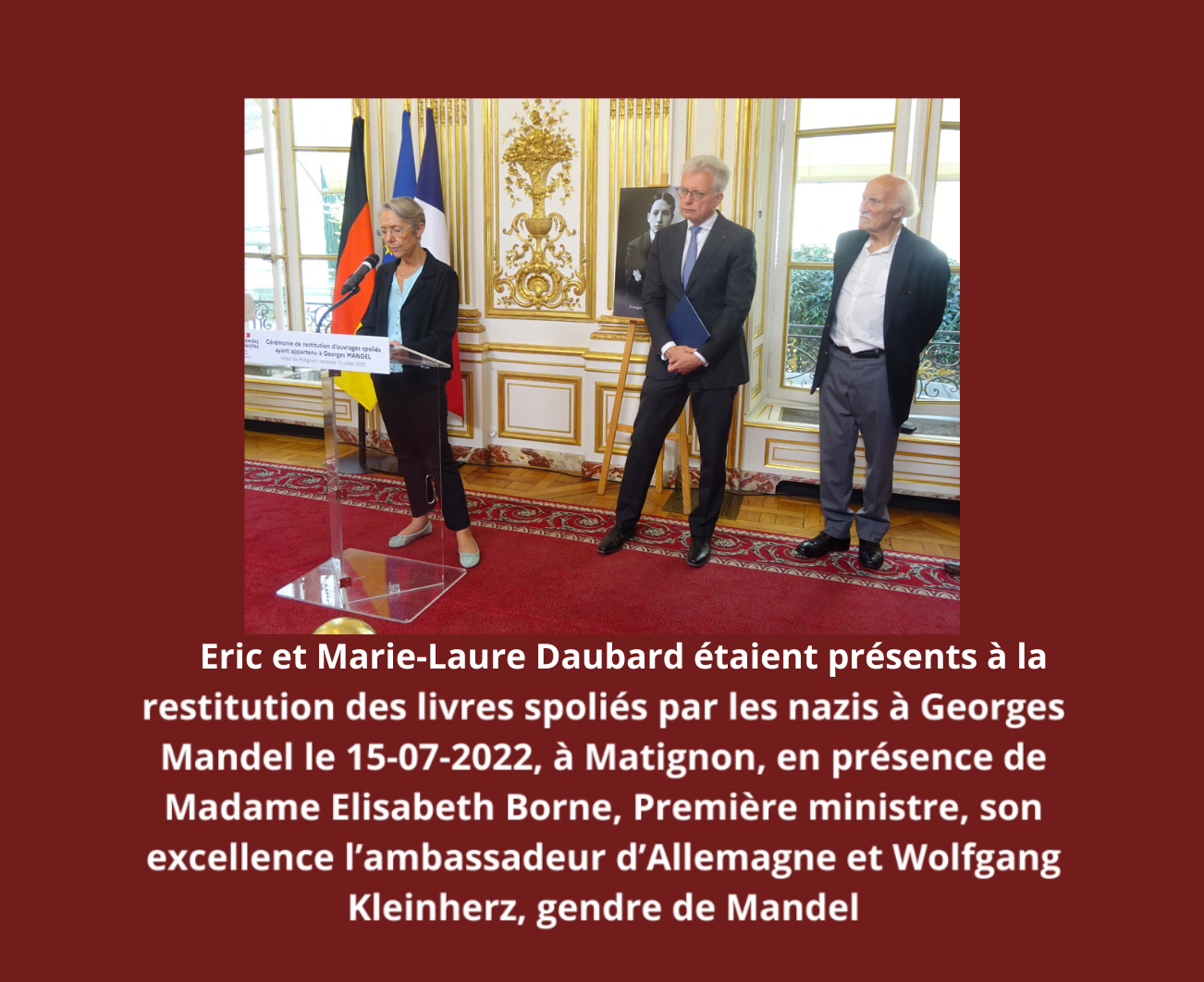 Eric Daubard, Matignon, Elisabeth Borne, Mandel