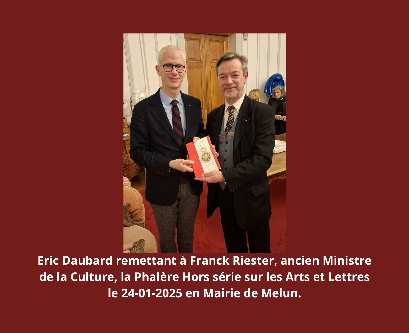 Eric Daubard avec Franck Riester
